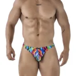 91247 Printed Thongs Color Waves Size L