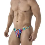 91247 Printed Thongs Color Waves Size M - Image 3