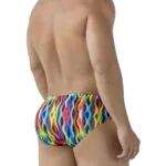 Alternative view of 91248 Printed Briefs Color Waves Size M