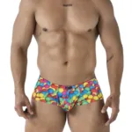 91249 Printed Trunks Color Bubbles Size M