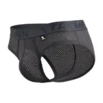 91250 Microfiber Mesh Briefs Color Gray Size M - Image 8
