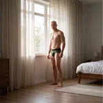 91250 Microfiber Mesh Briefs Color Military Green Size L - Image 5