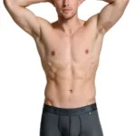 91251 Microfiber Mesh Boxer Briefs Color Gray Size L