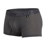 91251 Microfiber Mesh Boxer Briefs Color Gray Size M - Image 8