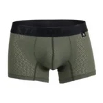 91251 Microfiber Mesh Boxer Briefs Color Military Green Size L - Image 5