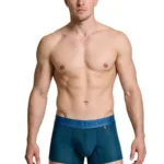 91251 Microfiber Mesh Boxer Briefs Color Petrol Size XL