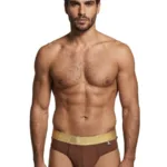 91253 Microfiber Thongs Color Chocolate Size L