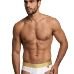 91253 Microfiber Thongs Color White Size L