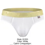 91253 Microfiber Thongs Color White Size L - Image 8