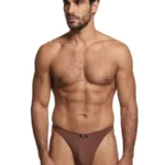 91254 Microfiber Thongs Color Chocolate Size L