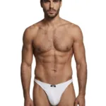 91254 Microfiber Thongs Color White Size L
