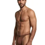 91255 Microfiber Bikini Color Chocolate Size S - Image 3