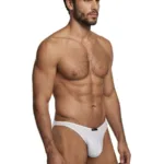 91255 Microfiber Bikini Color White Size L - Image 3