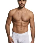 91256 Microfiber Boxer Briefs Color White Size L