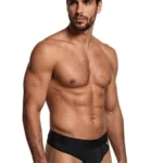 91257 Microfiber Thongs Color Black Size S - Image 3