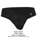 91257 Microfiber Thongs Color Black Size S - Image 8