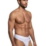 91257 Microfiber Thongs Color White Size L - Image 3