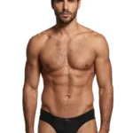 91258 Microfiber Briefs Color Black Size L
