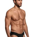 91258 Microfiber Briefs Color Black Size S - Image 3