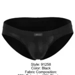 91258 Microfiber Briefs Color Black Size S - Image 7