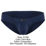 91258 Microfiber Briefs Color Dark Blue Size S - Image 7