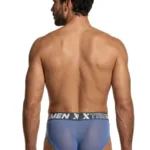 Alternative view of 91262 Microfiber Mesh Briefs Color Blue Size L