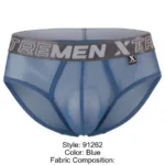 91262 Microfiber Mesh Briefs Color Blue Size M - Image 8