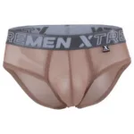 91262 Microfiber Mesh Briefs Color Brown Size M - Image 4