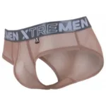 91262 Microfiber Mesh Briefs Color Brown Size M - Image 6