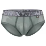 91262 Microfiber Mesh Briefs Color Green Size M - Image 4
