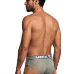 Alternative view of 91262 Microfiber Mesh Briefs Color Green Size L