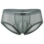 91263 Microfiber Mesh Briefs Color Green Size L - Image 5