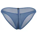 91264 Microfiber Mesh Bikini Color Blue Size M - Image 5