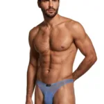 91264 Microfiber Mesh Bikini Color Blue Size M - Image 3