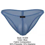 91264 Microfiber Mesh Bikini Color Blue Size M - Image 7