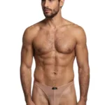 91264 Microfiber Mesh Bikini Color Brown Size L