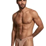 91264 Microfiber Mesh Bikini Color Brown Size L - Image 3