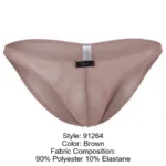91264 Microfiber Mesh Bikini Color Brown Size L - Image 7