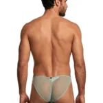 Alternative view of 91264 Microfiber Mesh Bikini Color Green Size L