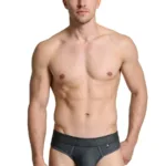 91268 Microfiber Mesh Thongs Color Gray Size L