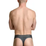 Alternative view of 91268 Microfiber Mesh Thongs Color Gray Size L