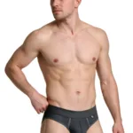 91268 Microfiber Mesh Thongs Color Gray Size S - Image 3