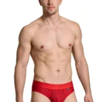 91268 Microfiber Mesh Thongs Color Red Size L