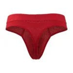 91268 Microfiber Mesh Thongs Color Red Size S - Image 6