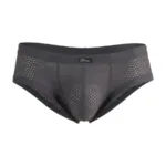 91269 Microfiber Mesh Briefs Color Gray Size XL - Image 5