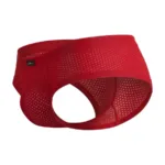 91269 Microfiber Mesh Briefs Color Red Size XL - Image 7