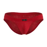 91270 Microfiber Mesh Briefs Color Red Size XL - Image 5