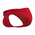 91270 Microfiber Mesh Briefs Color Red Size XL - Image 7