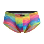 91283 Rainbow Printed Microfiber Briefs Color Cloud Size XL - Image 5