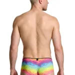 Alternative view of 91283 Rainbow Printed Microfiber Briefs Color Cloud Size L
